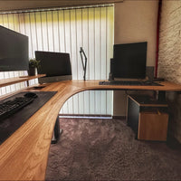 Rohový kancelářský stůl s rozšíøenym organizérem kabelů 9