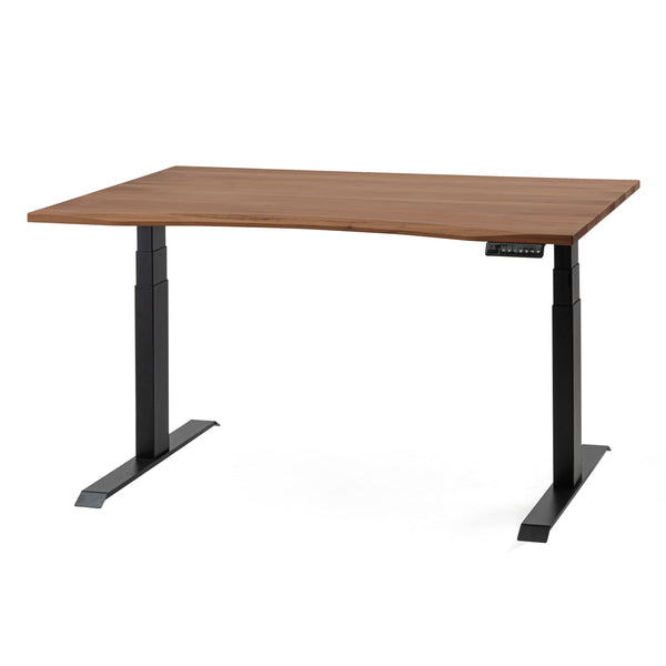 Höj och sänkbart skrivbord i valnöt