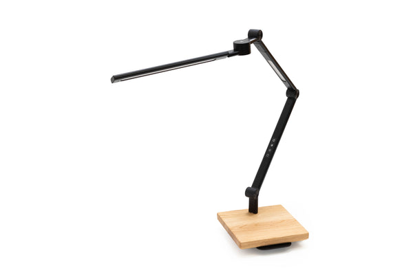 Lampe med justerbar arm