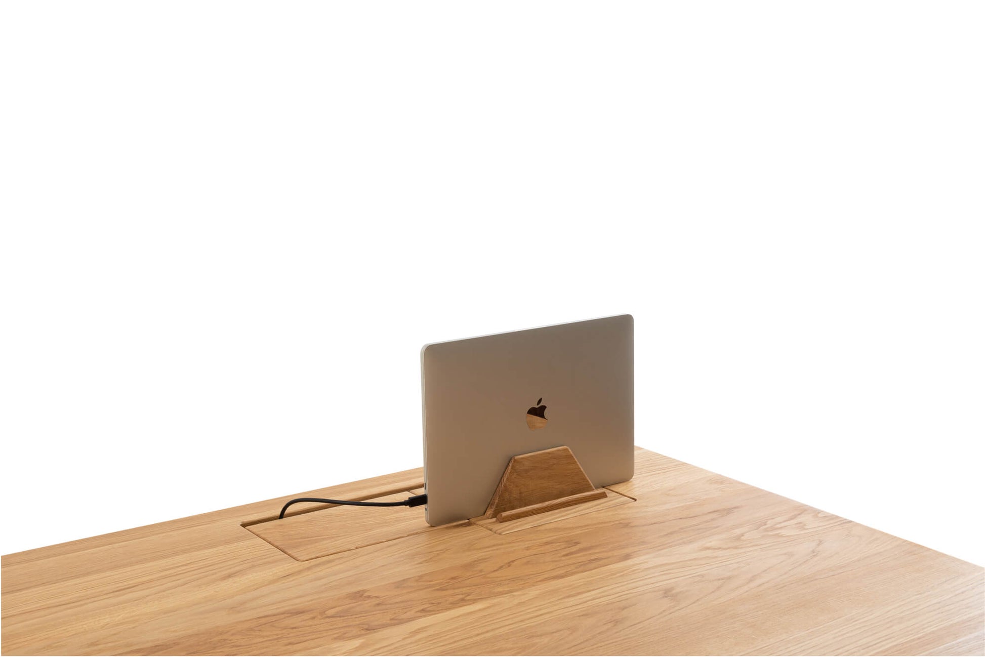 Support pour ordinateur portable en bois - Bureau debout