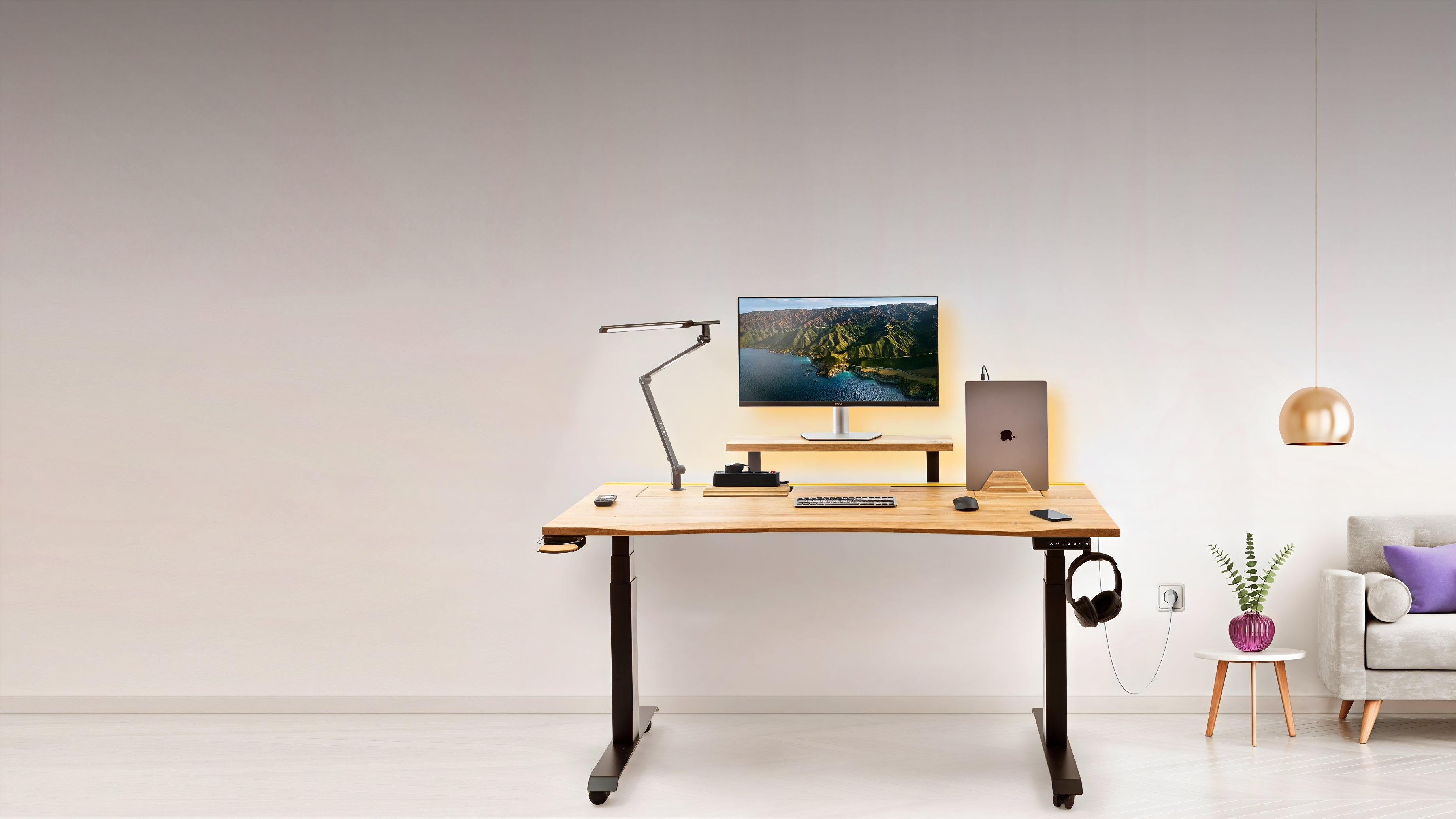 ErgoHide height adjustable desk
